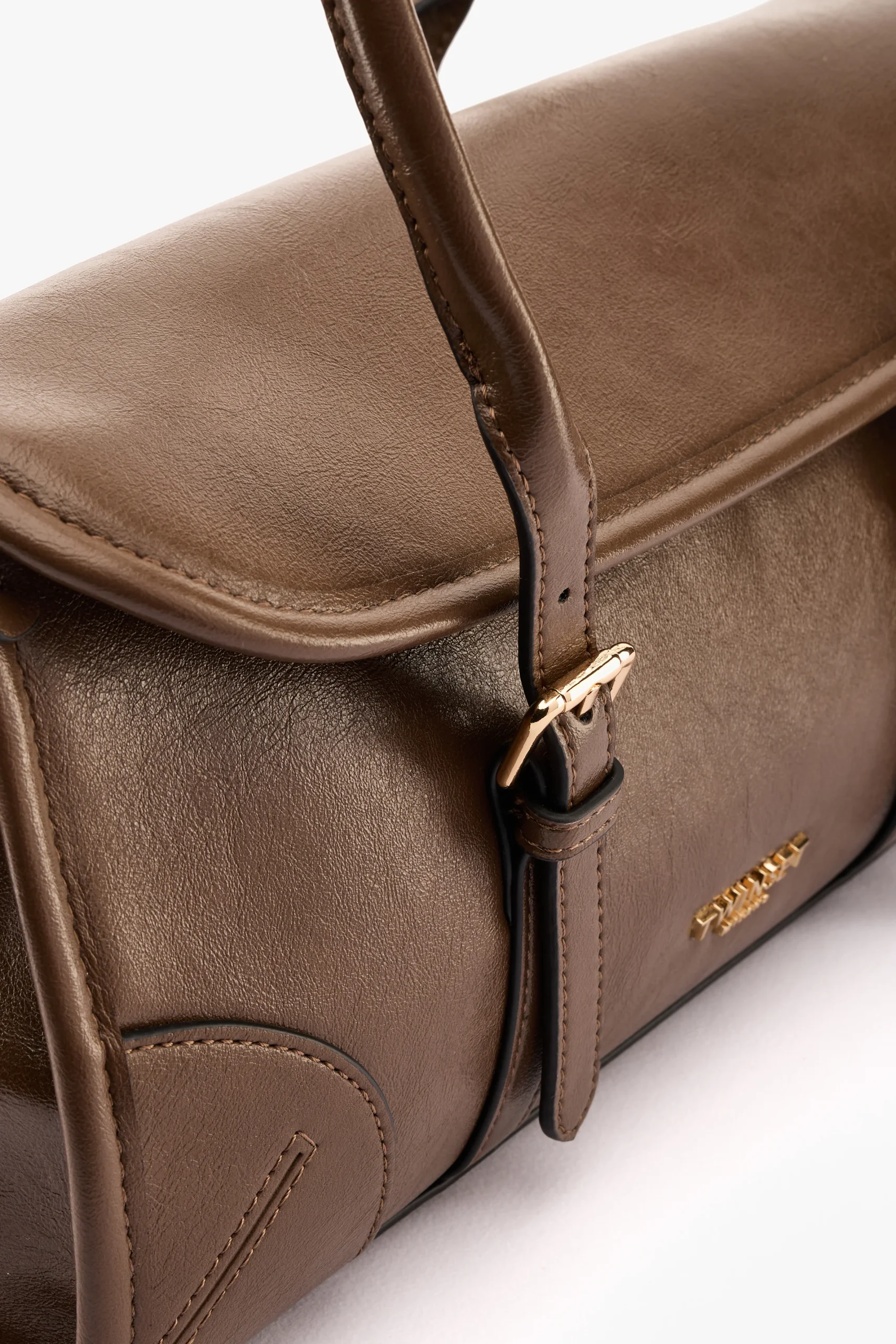 Borsa bauletto fibbie fango - immagine 4