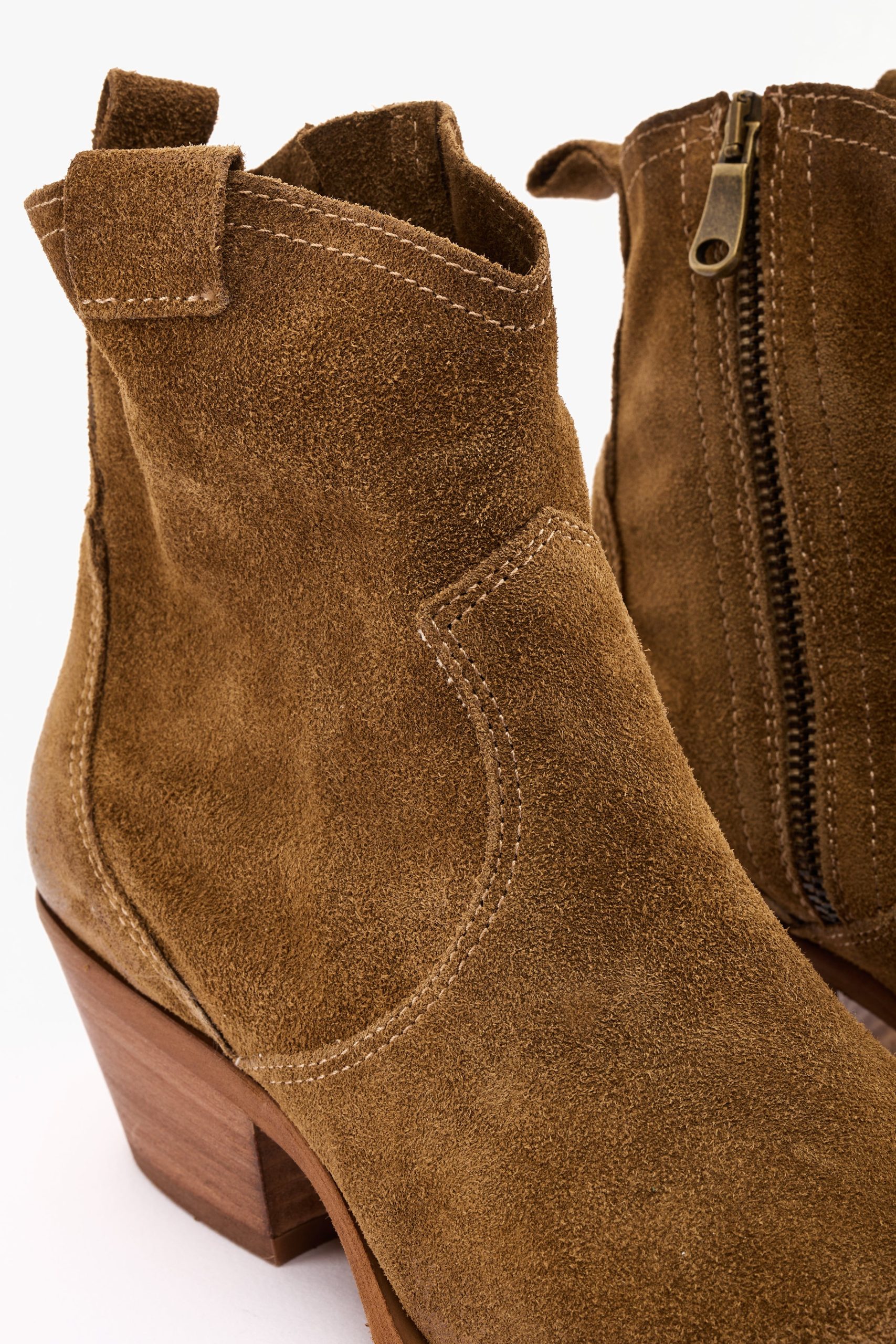 Stivaletto texano taupe - immagine 4