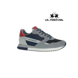 LA MARTINA SNEACKERS LOGO PICCOLO GRIGIA