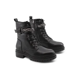 Anfibio nero con strass da donna