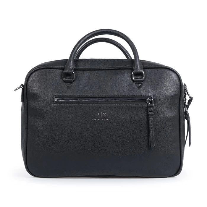 Armani Exchange valigetta ventiquattrore nera - immagine 2