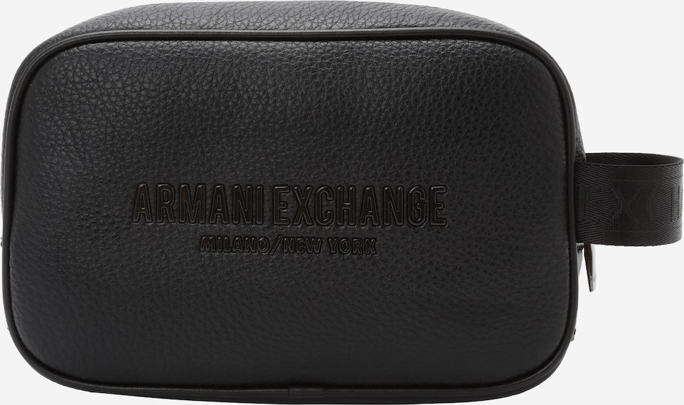 Armani exchange pochette rettangolare logo scritta frontale