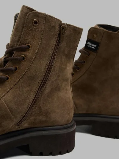 Blauer scarponcini uomo marroni in camoscio COMBAT BUXTON04-SUE - immagine 5