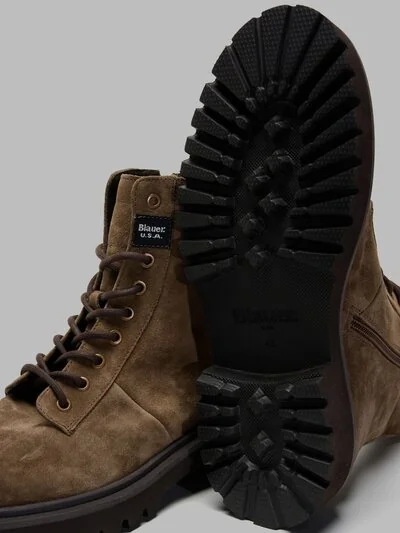 Blauer scarponcini uomo marroni in camoscio COMBAT BUXTON04-SUE - immagine 6