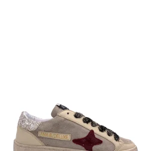 AMA BRAND sneakers donna beige e grigie effetto vintage in pelle artigianali
