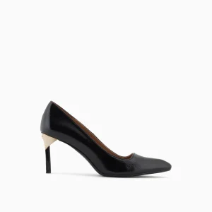 Armani Exchange dècollète donna neri con inserto oro