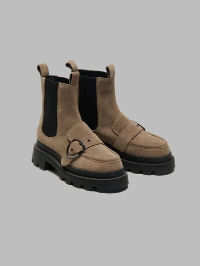 Blauer stivaletti donna chelsea tortora e neri con fibbia KIMMEL11 - immagine 3