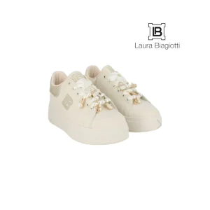 LAURA BIAGIOTTI SNEAKERS CHARM IVORY
