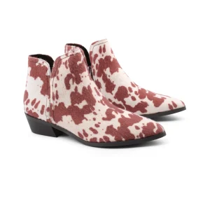 Stivaletto animalier da donna