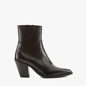 Stivaletto texano sfoderato nero