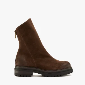 Stivaletto camoscio coffee