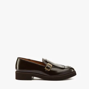 Mocassino testa moro frangia