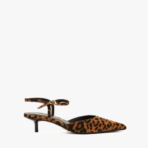 Slingback Adelaide leopard