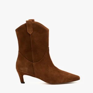 Stivaletto texano cuoio