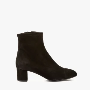 Tronchetto elasticizzato camoscio nero