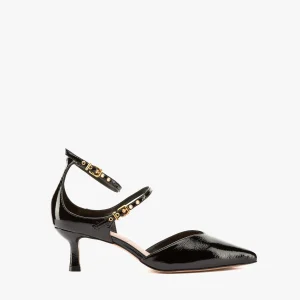 Décolleté cinturini nero