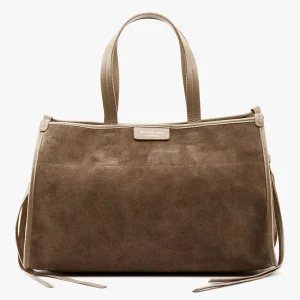 Borsa Diva suede taupe