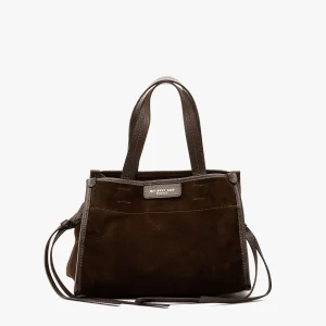 Borsa Diva small suede chocolate