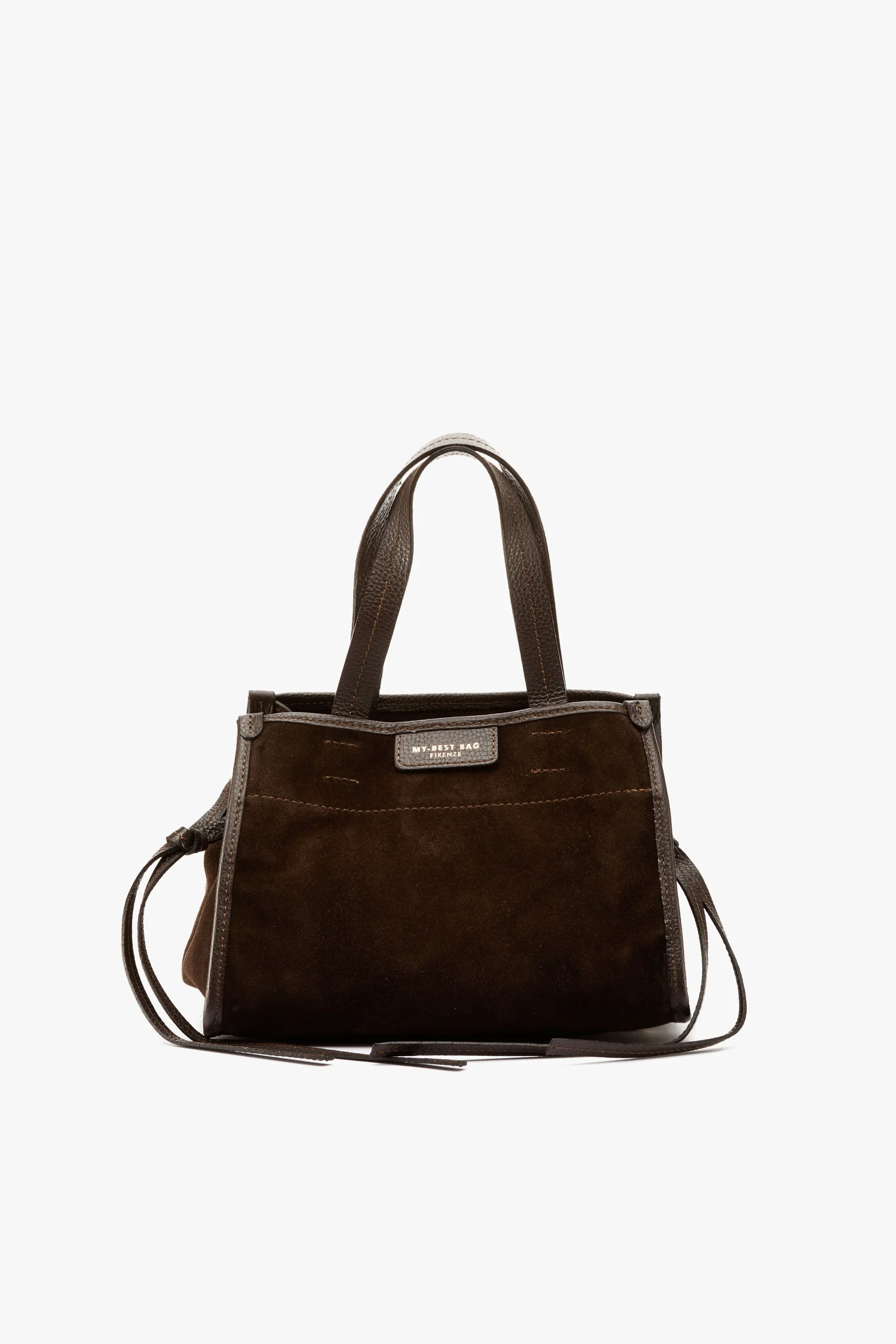 Borsa Diva small suede chocolate