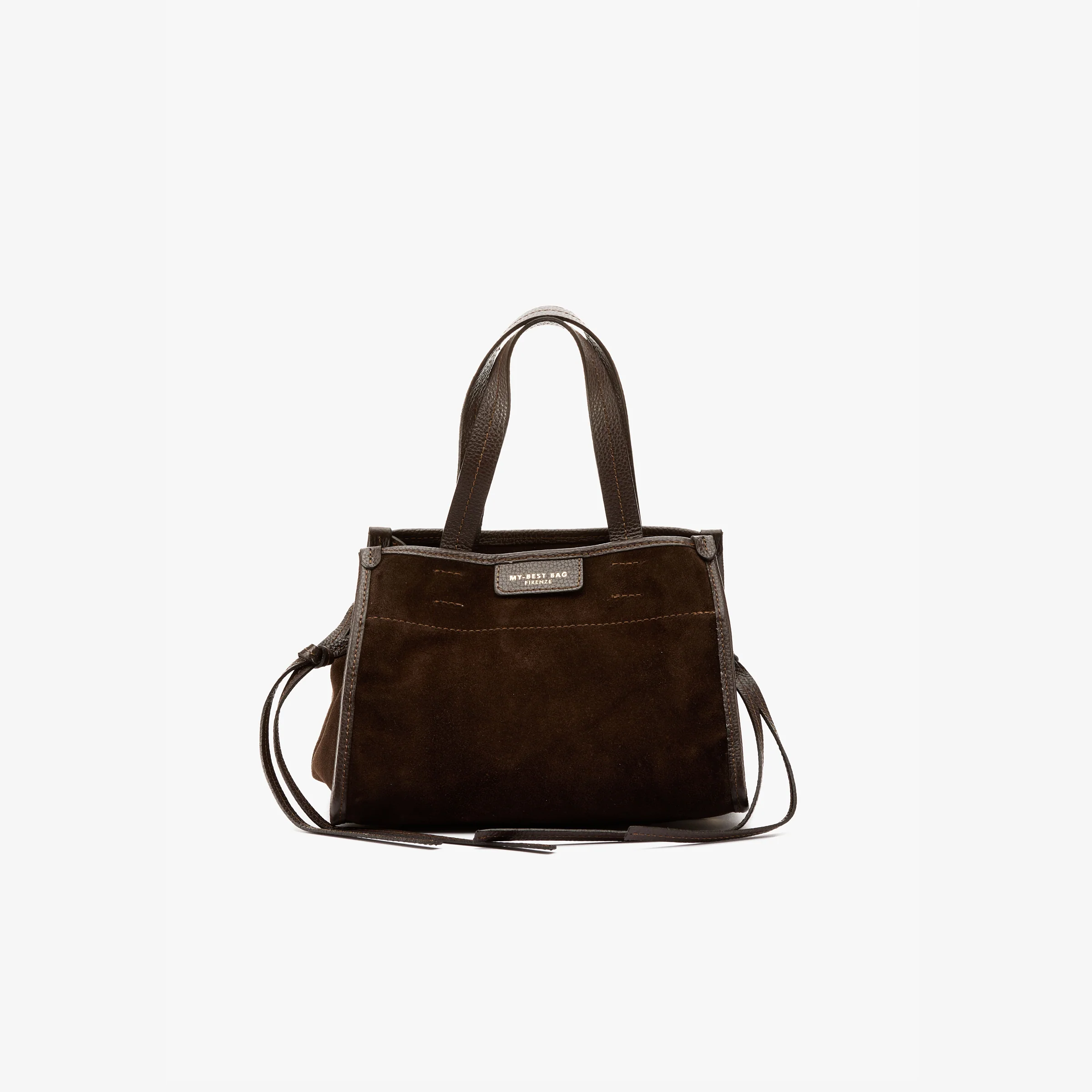 Borsa Diva small suede chocolate - immagine 6