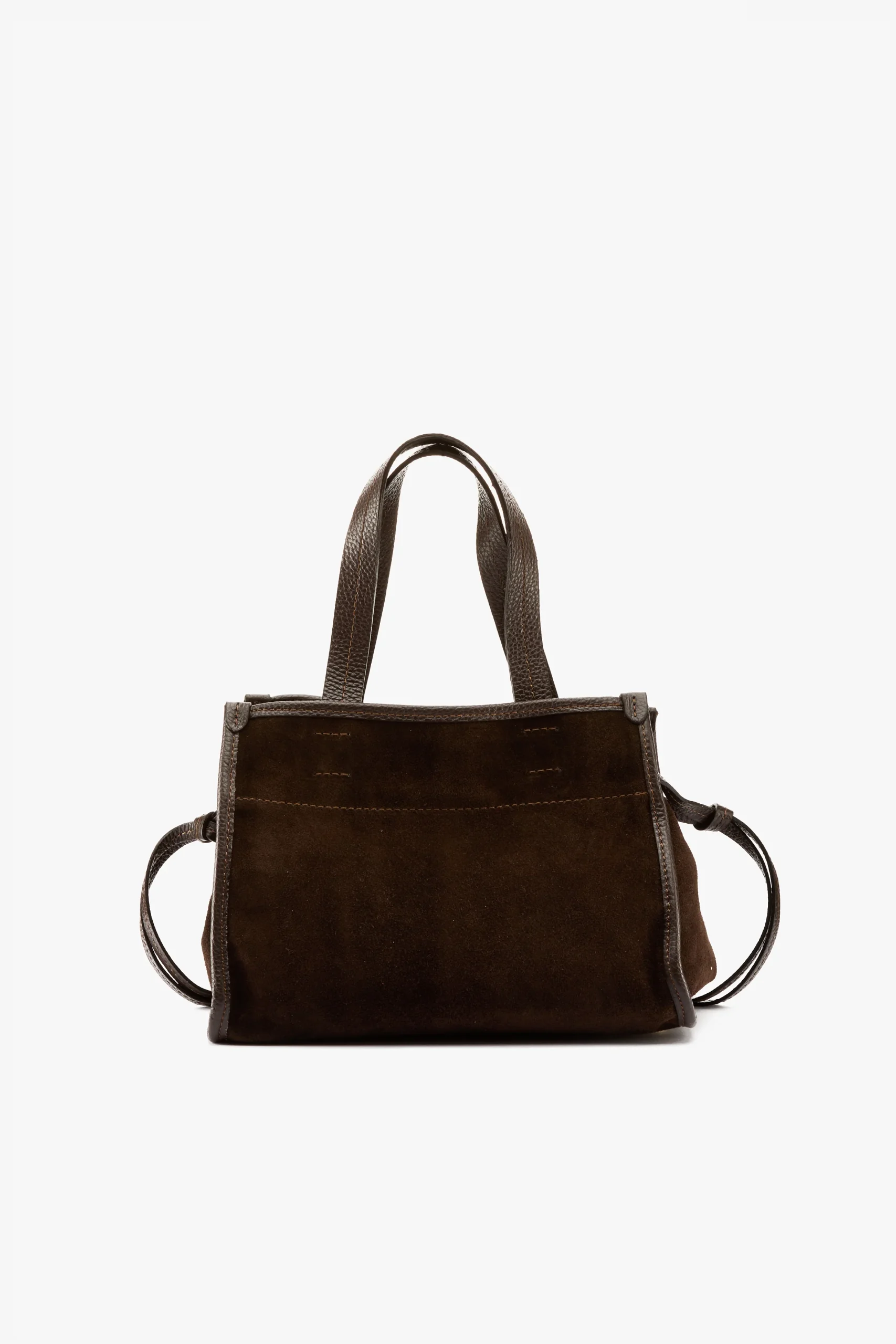 Borsa Diva small suede chocolate - immagine 5
