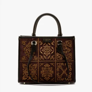 Borsa Atena small lisbona velvet tabac