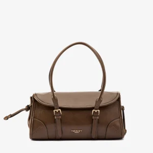 Borsa bauletto fibbie fango