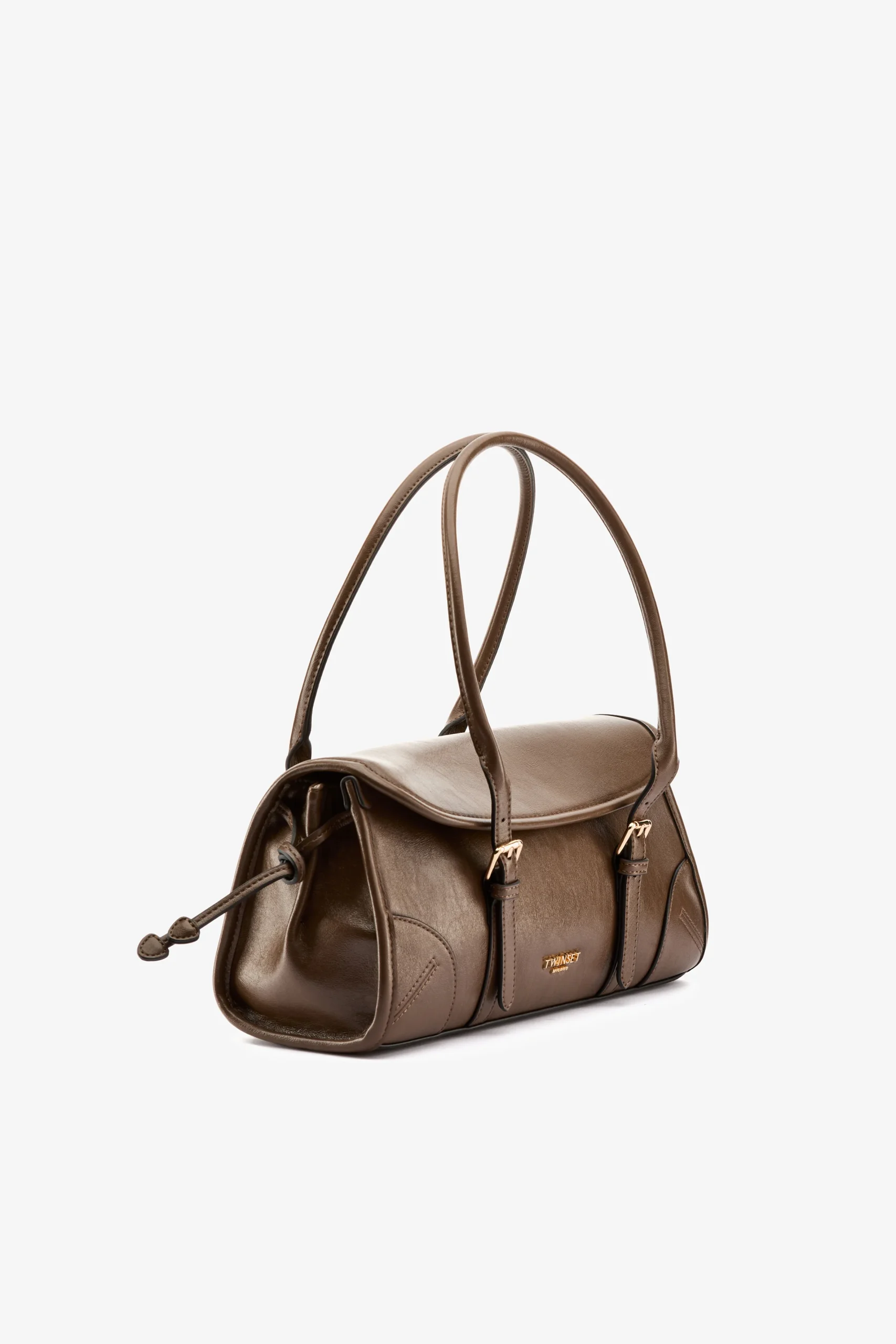 Borsa bauletto fibbie fango - immagine 3