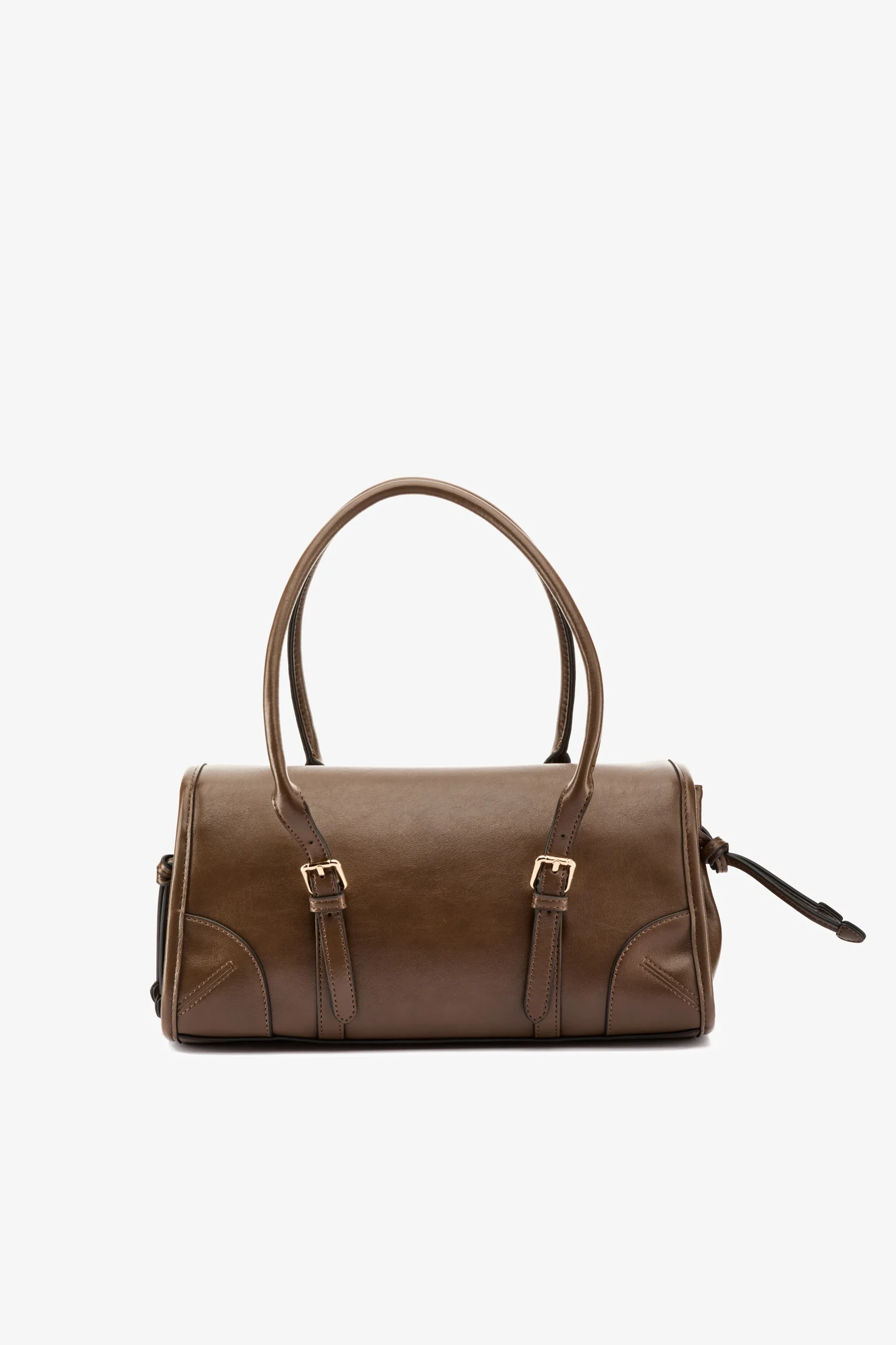 Borsa bauletto fibbie fango - immagine 5