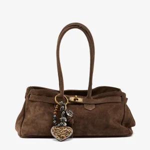 Borsa a spalla camoscio moro