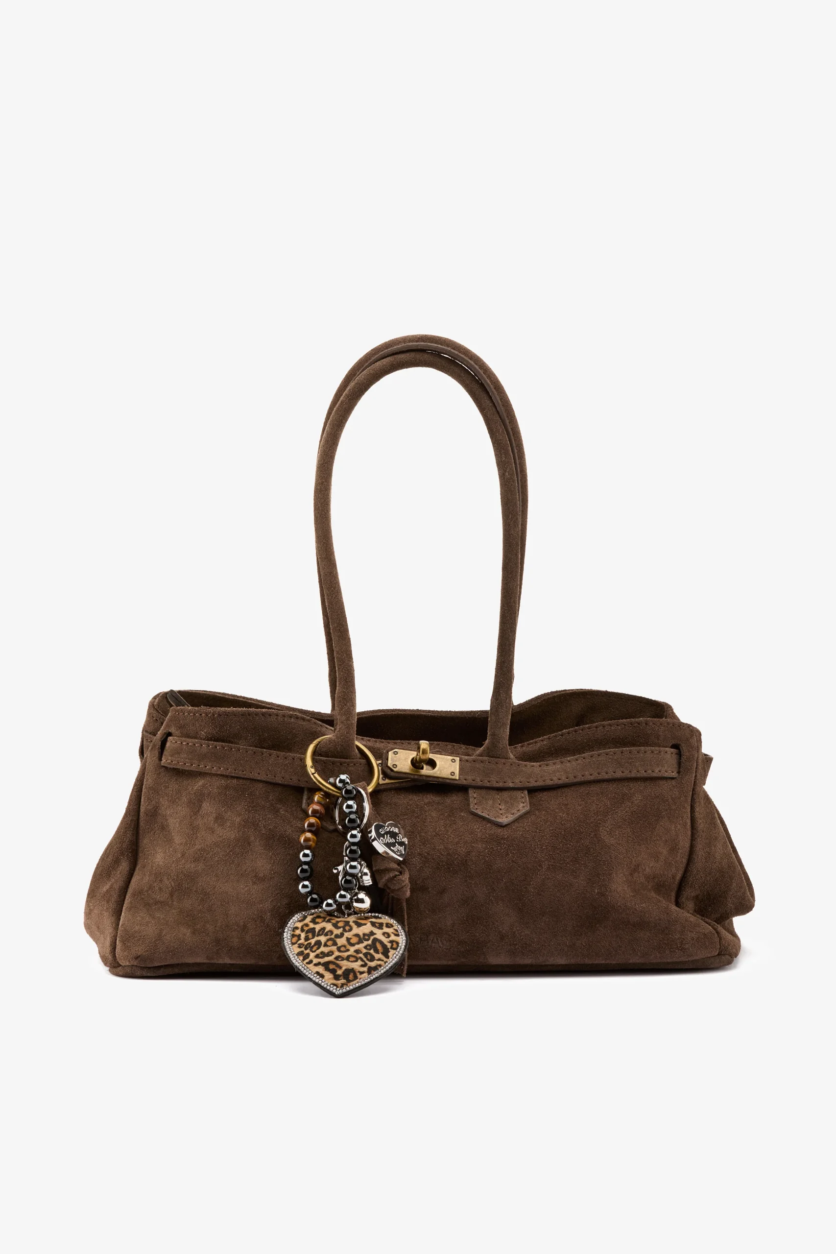 Borsa a spalla camoscio moro