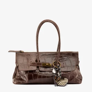 Borsa a spalla cocco moro