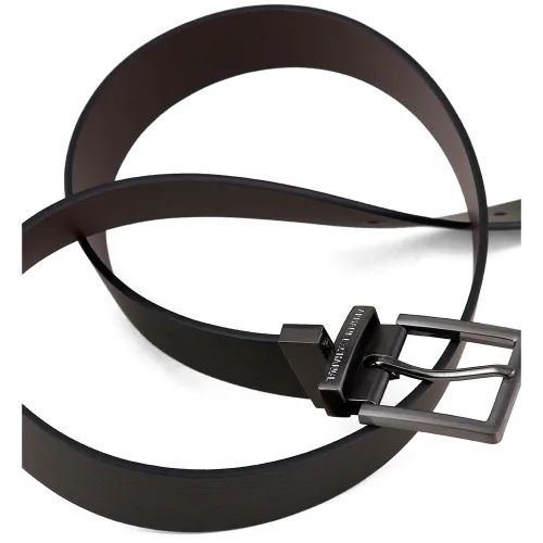 Armani Exchange cintura nera e marrone scuro - immagine 2