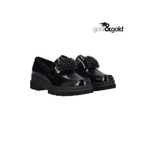 GOLD&GOLD MOCASSINO PERLE NERO