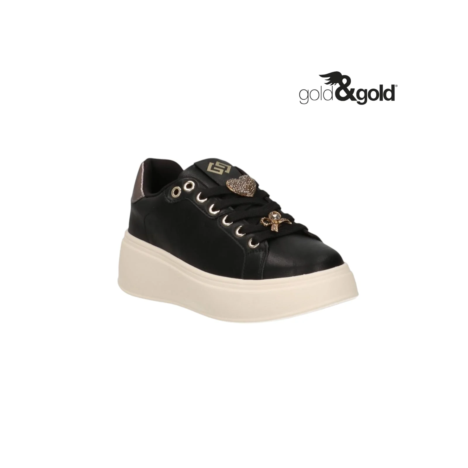 GOLD&GOLD SNEAKERS PELLE NERO - immagine 2