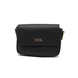 Borsa a tracolla donna con dettagli oro