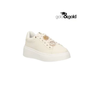 GOLD&GOLD SNEAKERS DONNA CON ACCESSORIO ORO