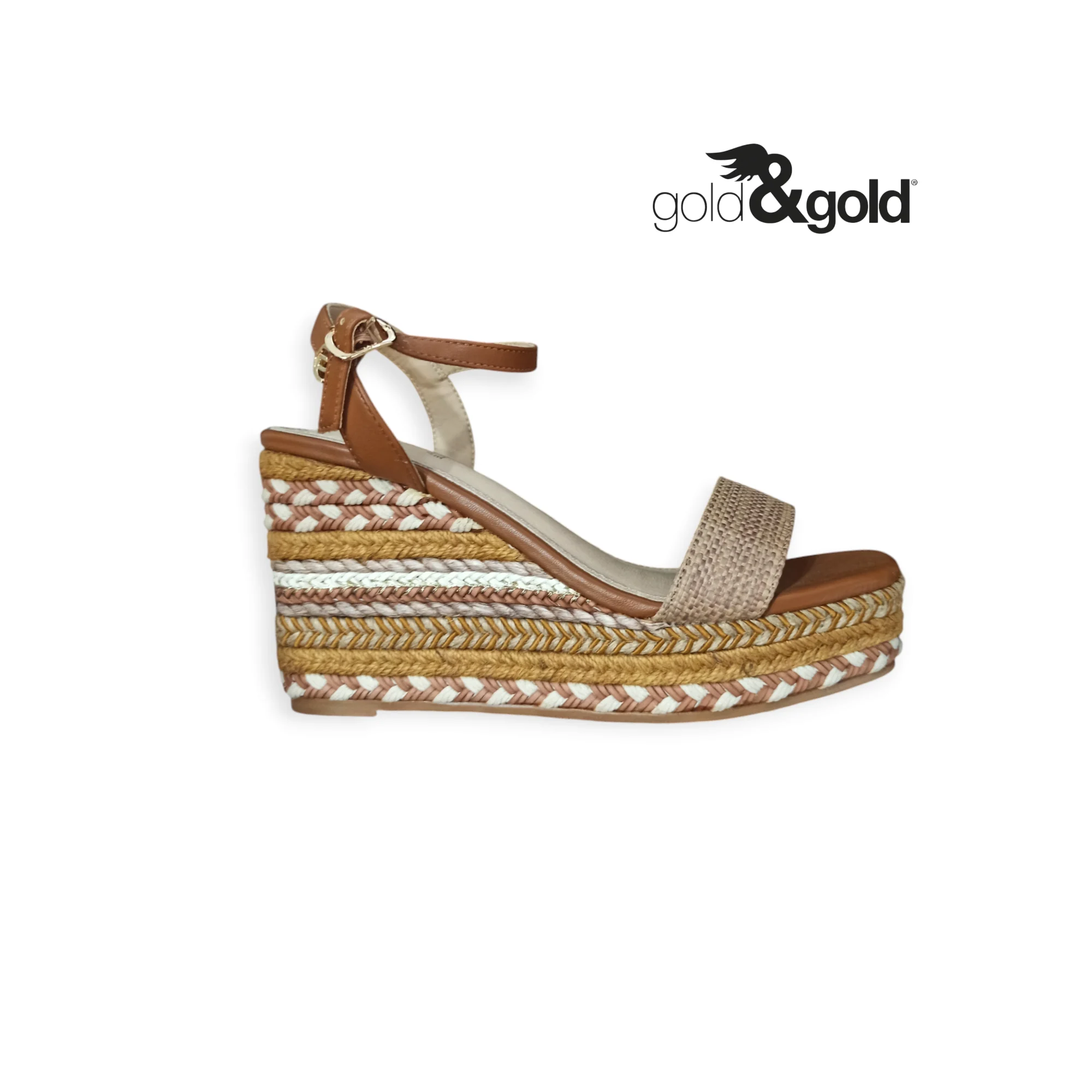 GOLD & GOLD ZEPPA RAFIA CAMEL