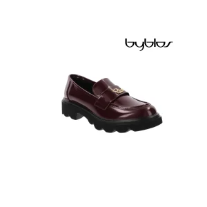 BYBLOS MOCASSINO LIZZIE BORDEAUX IN PELLE
