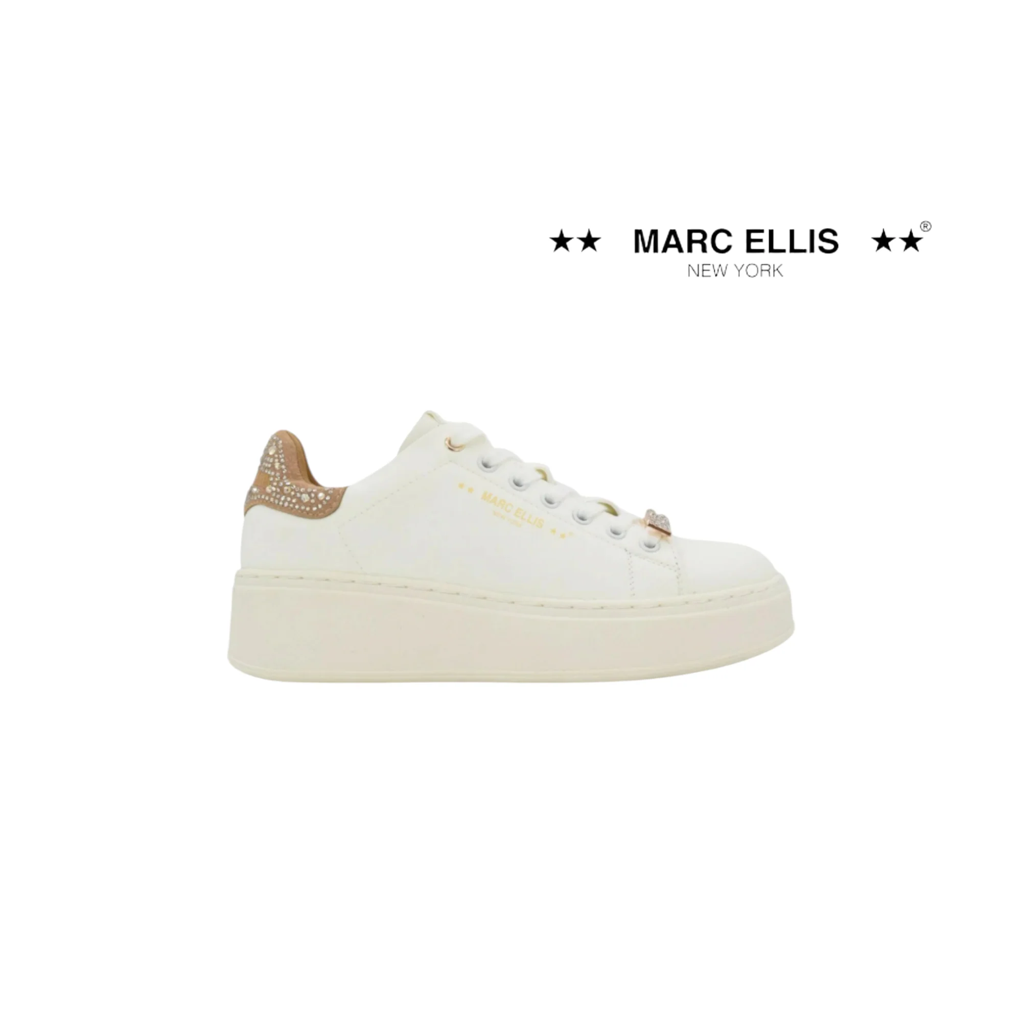 MARC ELLIS SNEAKERS DONNA BEIGE - immagine 2