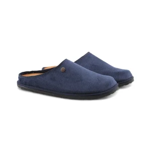 Ciabatta uomo con sottopiede in pelle