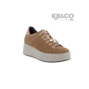 IGI & CO SNEAKERS MCQUEEN SCAMOSCIATA COGNAC