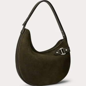 Borsa a spalla Tasha grande in camoscio