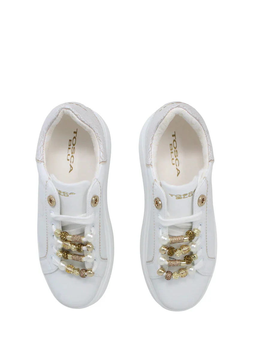 TOSCA BLU SNEAKERS CHARM BIANCHE - immagine 6