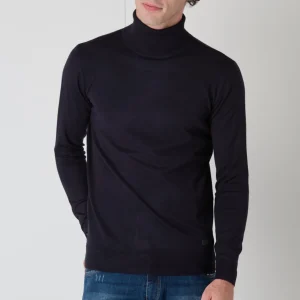 Dolcevita Girocollo in viscosa Blu