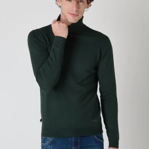 Dolcevita Girocollo in viscosa Verde