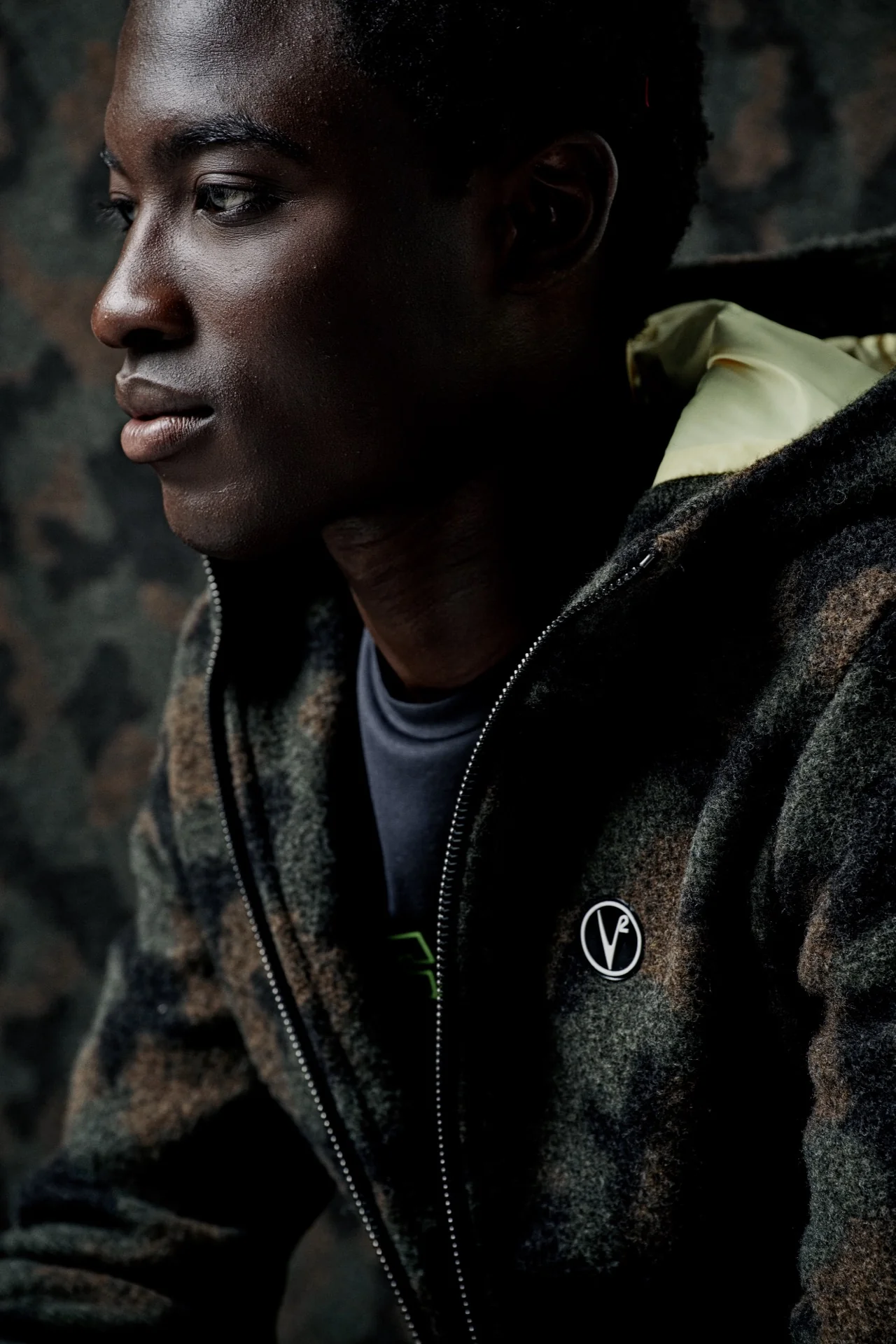 Bomber in Lana con Zip Camouflage - immagine 5