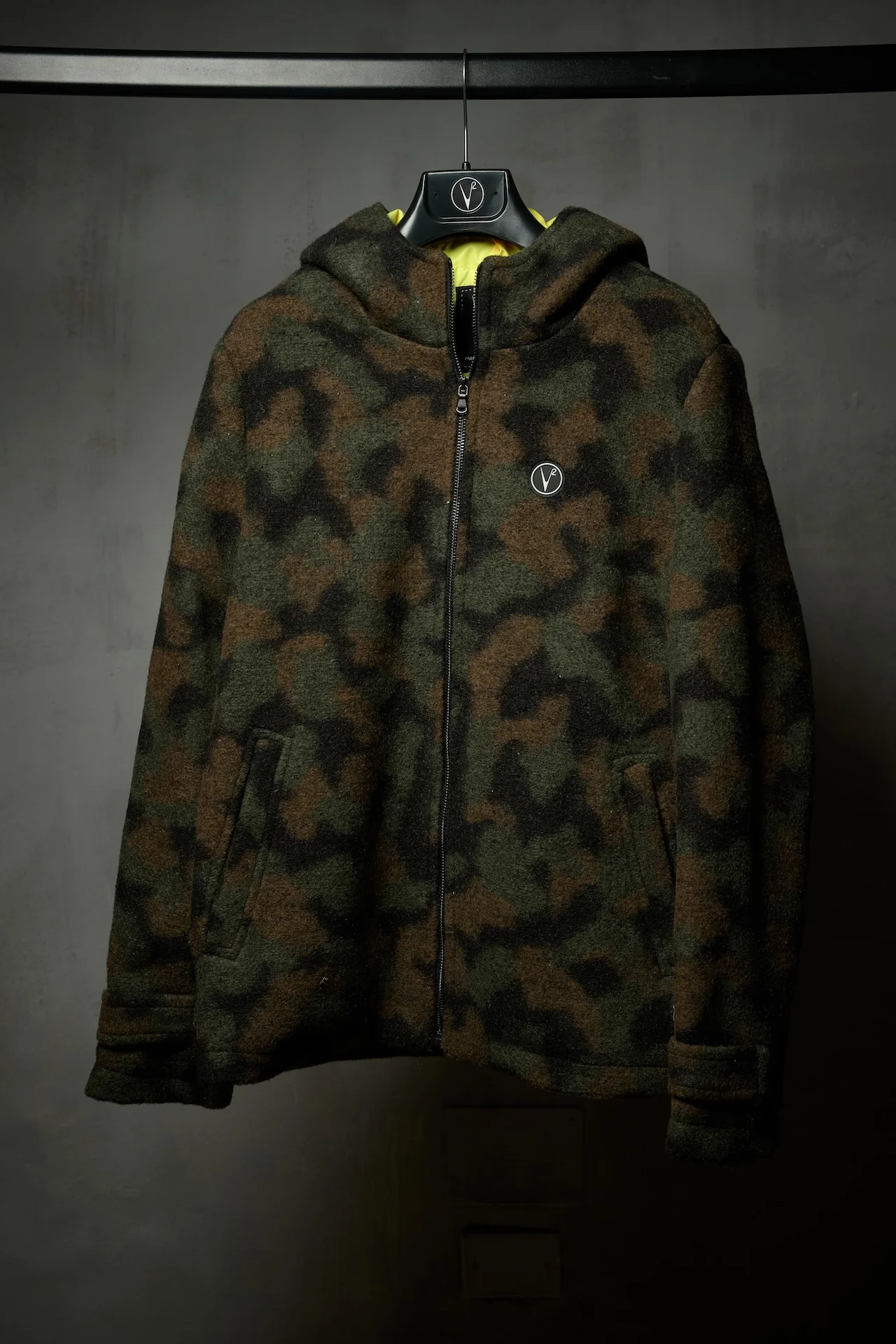 Bomber in Lana con Zip Camouflage - immagine 2