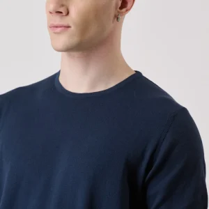 T-shirt in maglieria Blu