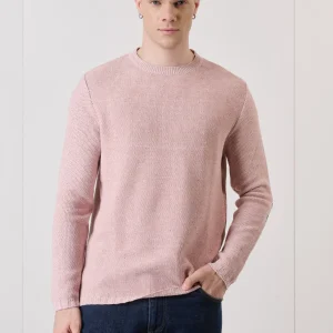 Maglioncino 3D Rosa Cipria con Toppe ricamante in tessuto V2